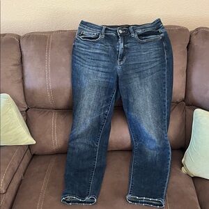 Judy Blue Indigo Boyfriend Fit Straight Leg Jeans